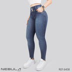 Jeans Skinny 3 botones Tiro Alto 6408
