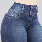 Jeans Skinny 3 botones Tiro Alto 6408
