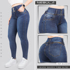 Jeans Skinny 3 botones Tiro Alto 6409