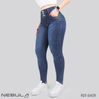 Jeans Skinny 3 botones Tiro Alto 6409