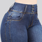 Jeans Skinny 3 botones Tiro Alto 6409