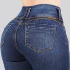 Jeans Skinny 3 botones Tiro Alto 6409