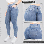 Jeans Skinny 3 botones Tiro Alto 6410