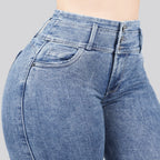 Jeans Skinny 3 botones Tiro Alto 6410