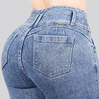 Jeans Skinny 3 botones Tiro Alto 6410