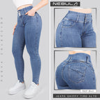 Jeans Skinny 3 botones Tiro Alto 6411