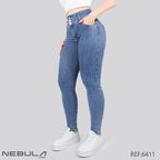 Jeans Skinny 3 botones Tiro Alto 6411