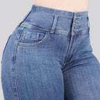 Jeans Skinny 3 botones Tiro Alto 6411