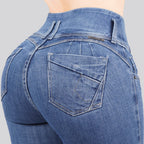 Jeans Skinny 3 botones Tiro Alto 6411