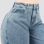 Jeans Wide Leg Cargo Rígido 7201