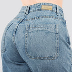 Jeans Wide Leg Cargo Rígido 7201