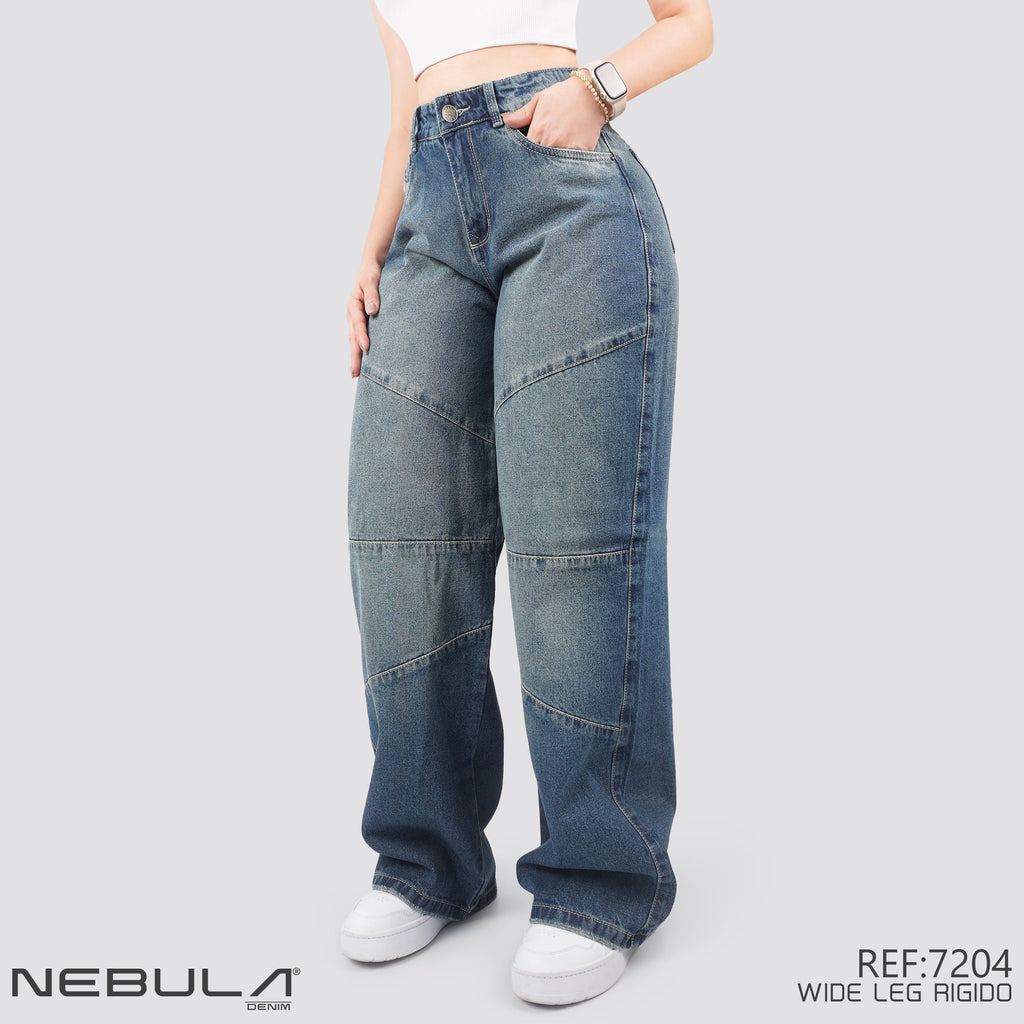 Jeans Wide Leg Rígido 7204