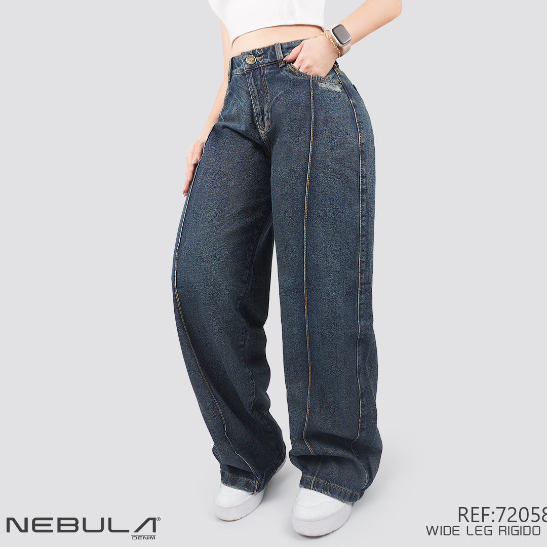 Jeans Wide Leg Rígido 7205