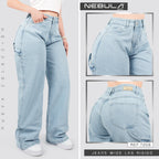 Jeans Wide Leg Rígido 7206