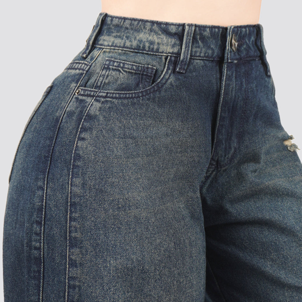 Jeans Wide Leg Rígido 7208