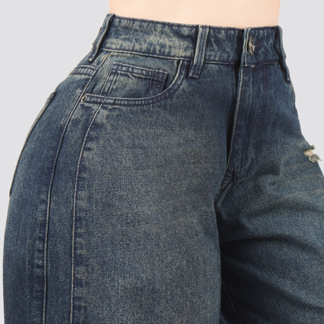 Jeans Wide Leg Rígido 7208