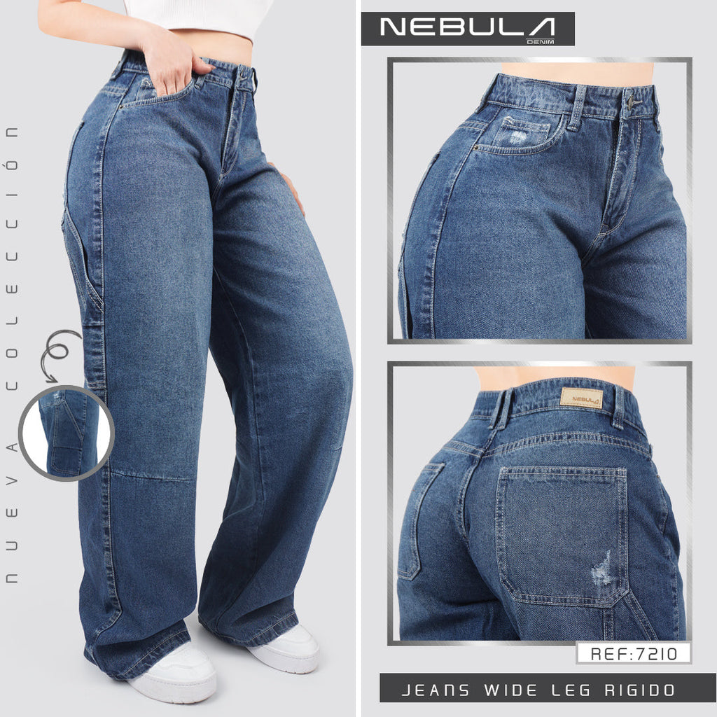 Jeans Wide Leg Rígido 7210