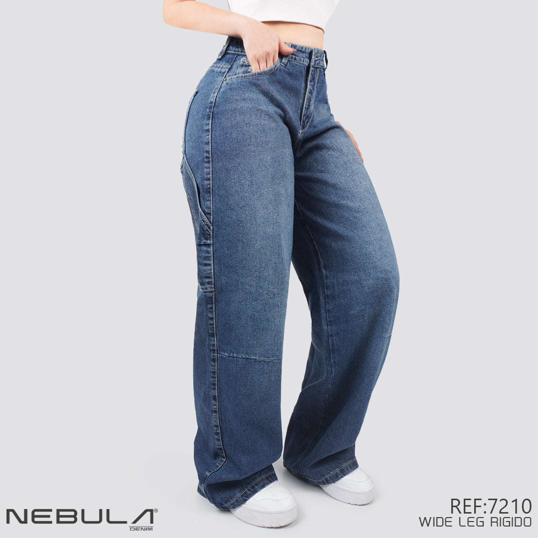 Jeans Wide Leg Rígido 7210