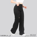 Jeans Straight Semirrígido Tiro Alto 7410