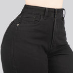 Jeans Straight Semirrígido Tiro Alto 7410