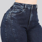 Jeans Straight Semirrígido Tiro Alto 7420