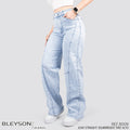 Jeans Straight Semirrígido Tiro Alto 8009