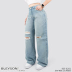 Jeans Wide Leg Rígido Tiro Alto 8202