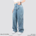 Jeans Wide Leg Rígido Tiro Alto 8203