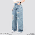 Jeans Wide Leg Rígido Tiro Alto 8207