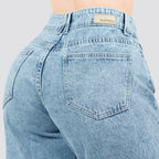 Jeans Wide Leg Rígido Tiro Alto 8207