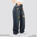 Jeans Wide Leg Rígido Tiro Alto 8210