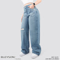 Jeans Cargo Wide Leg Rígido Tiro Alto 8211