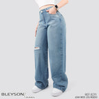 Jeans Wide Leg Rígido Tiro Alto 8211